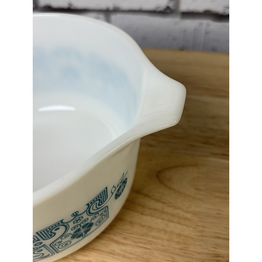 Pyrex Blue Horizon 473 Casserole With Lid Mint Condition Vintage - Picture 6 of 11